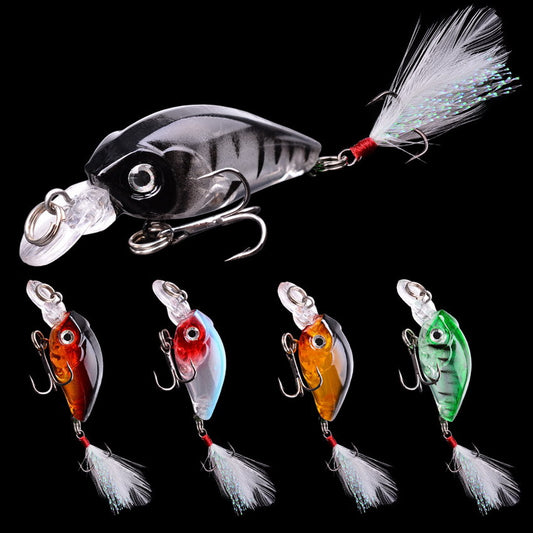 Señuelo de Roca 45cm Gordito Pequeño con Plumas