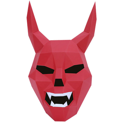 Máscara de Demonio Animal - Kit DIY Molde 3D en Papel - Image 9