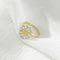 Fashion Sweet Little Ring Wild Flower Ring A daisy Adjustable opening 1PCS
