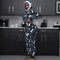 Jumpsuit Navideño Estampado con Capucha para Mujer - Pijama Cómodo de Invierno