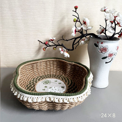 Canasta Tejida a Mano Estilo Nórdico Vintage - Image 19