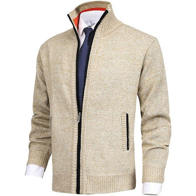 Cardigan Tejido de Ajuste Regular con Cierre Completo para Hombre - Image 2