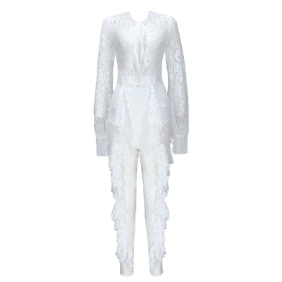 Jumpsuit de Encaje Elegante - Image 10