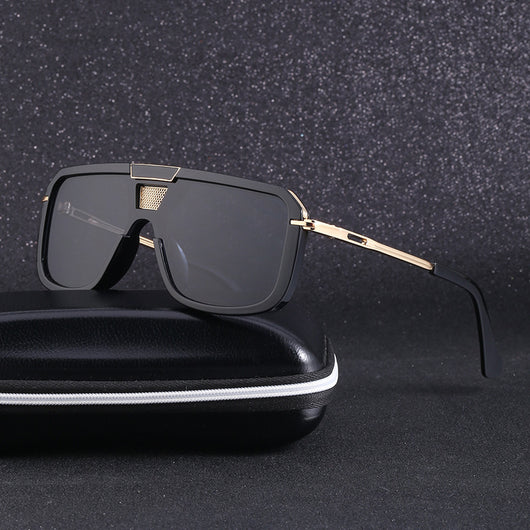 Gafas de Sol Retro Cuadradas Unisex - Marco Grande Europeo - Image 8
