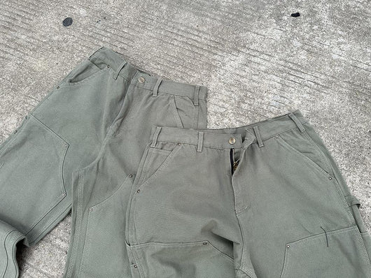 Pantalones de Lona Reforzados con Doble Rodilla - Estilo Vintage Desgastado - Image 16