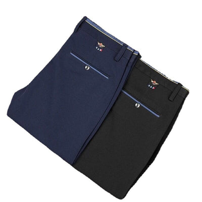 Pantalones Elásticos de Vestir Casual para Hombre Adulto - Corte Recto Suelto - Image 6
