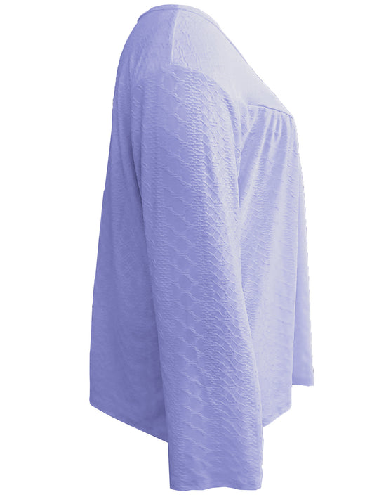 Blusa Casual de Manga Larga con Escote en V para Mujer - Image 15