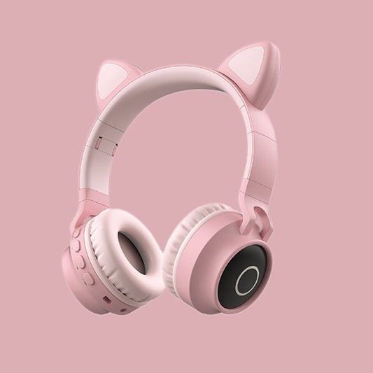 Auriculares Inalámbricos con Orejas LED - Bluetooth 5.0 Plegables para Niños