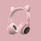 Auriculares Inalámbricos con Orejas LED - Bluetooth 5.0 Plegables para Niños