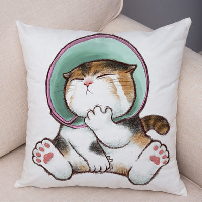 Funda de Almohada de Lino con Estampado Moderno para Sofá y Coche - Image 11