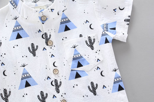 Conjunto de Camisa Triangular Manga Corta - Image 12