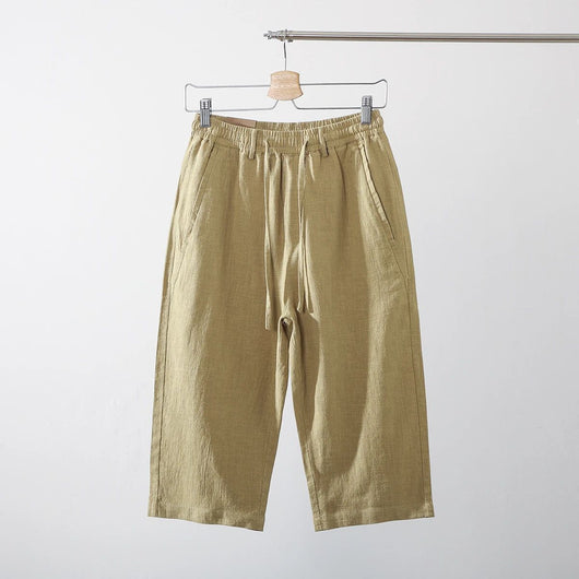Pantalones Capri de Lino y Algodón Transpirables - Estilo Casual - Image 35