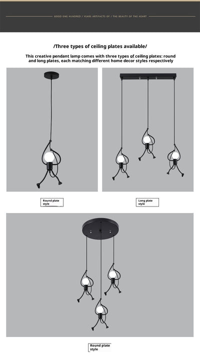 Lámpara de Araña Decorativa de Hierro para Restaurantes y Cafés - Image 11
