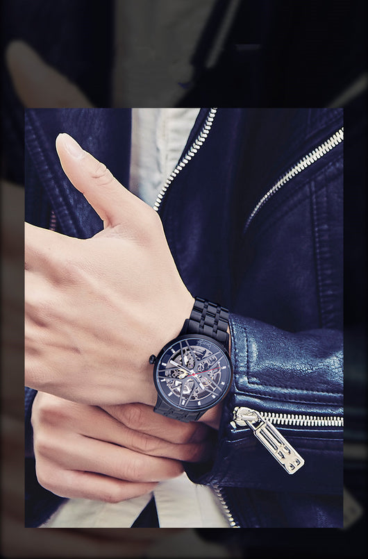 Reloj Mecánico Automático Impermeable con Esfera Hueca para Hombre - Image 11