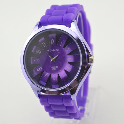Reloj de Cuarzo para Mujer con Diseño de Crisantemo y Cinta de Girasol - Image 8