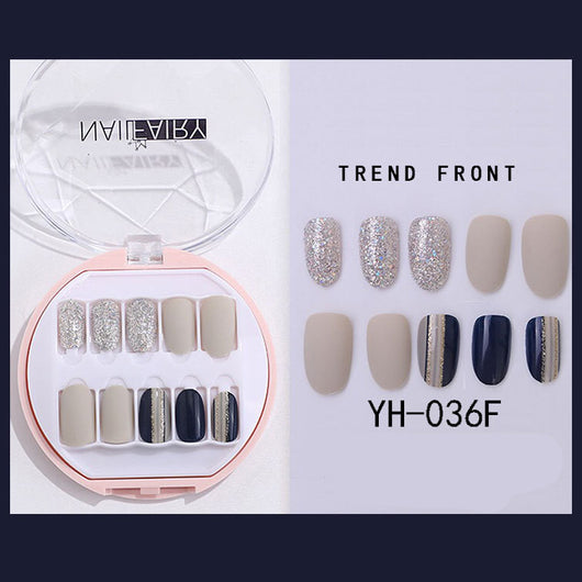 Uñas Postizas Coreanas Removibles Waterproof - Set 30 Piezas Manicura Instantánea - Image 21