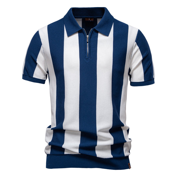 Polo de Lana con Solapa para Hombre - Manga Corta