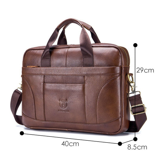 Maletín Ejecutivo de Cuero Genuino Gran Capacidad para Hombre - Image 3