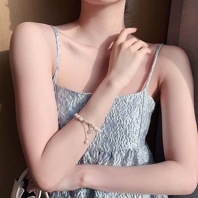 Pulsera Ajustable de Perlas de Agua Dulce Irregulares para Mujer - Image 4