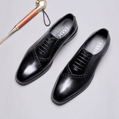 Zapatos de Novio Clásicos Puntiagudos Retro para Hombre - Image 10