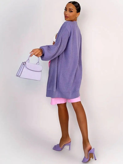 Cardigan Tejido Suelto Cuello V - Diseño Versátil para Otoño - Image 15