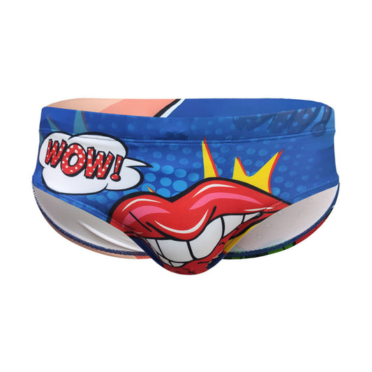 Bóxer de Baño Hombre Estampado Labios Cintura Baja Secado Rápido - Image 2