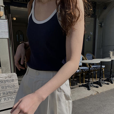 Camiseta Retro Minimalista para Mujer - Estilo Casual y Versátil - Image 4