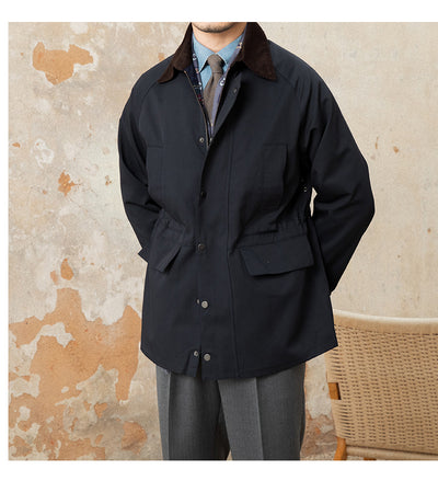 Chaqueta Impermeable Estilo Retro Italiano con Costuras de Solapa - Image 4