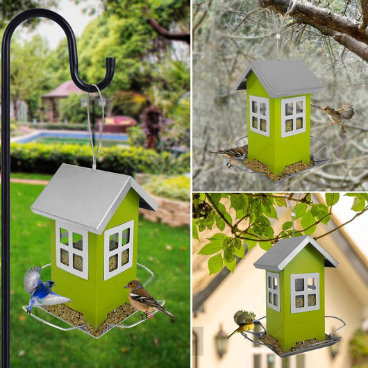 Jaula Comedero para Pájaros y Colibríes de Hierro para Exterior - Image 8