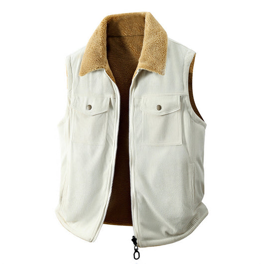 Chaleco Térmico Reversible Acolchado de Algodón Jacquard Hombre - Image 4