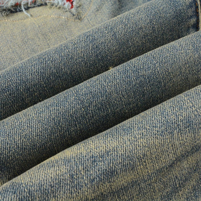 Jeans Rojos Estampados con Pliegues y Cintura Elástica para Hombre - Image 13