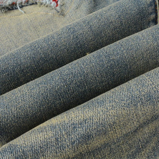 Jeans Rojos Estampados con Pliegues y Cintura Elástica para Hombre - Image 13