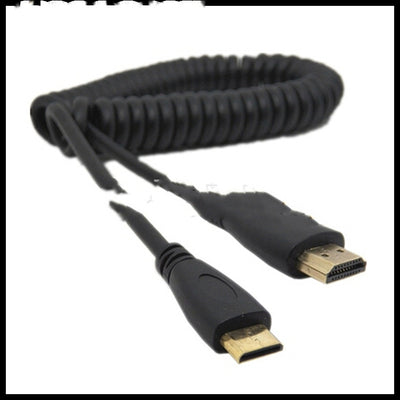Cable HDMI Mini Acodado con Resorte - Versión 1.4 Full HD 4K - Image 3
