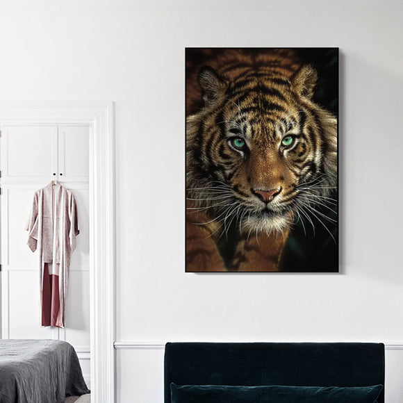 Cuadro Canvas Tigre Africano Salvaje - Poster Decorativo