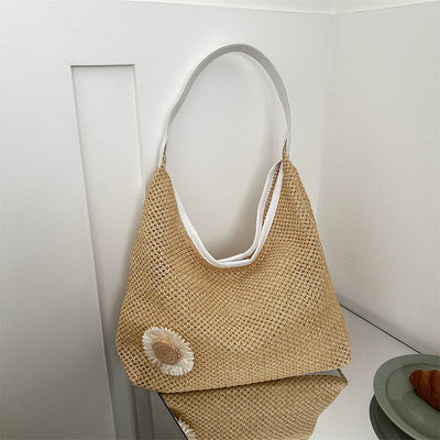 Bolsa Tejida de Gran Capacidad para Playa y Vacaciones - Image 14
