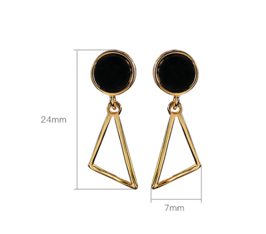 Aretes Geométricos de Lujo Minimalista para Mujer - Image 4