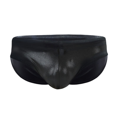 Bóxer de Baño Ajustado con Lentejuelas y Cuero Sintético - Image 9
