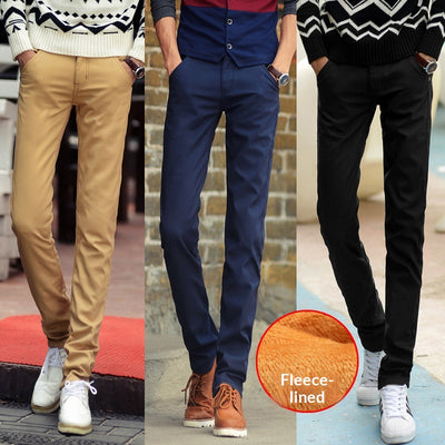 Pantalones de Invierno para Hombre con Forro Polar Grueso