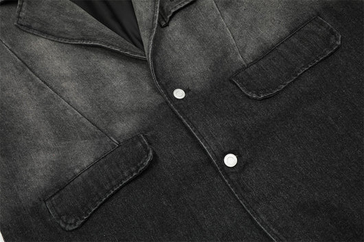Chaqueta Denim con Degradado Tinta - Moda Casual Premium para Hombre - Image 10