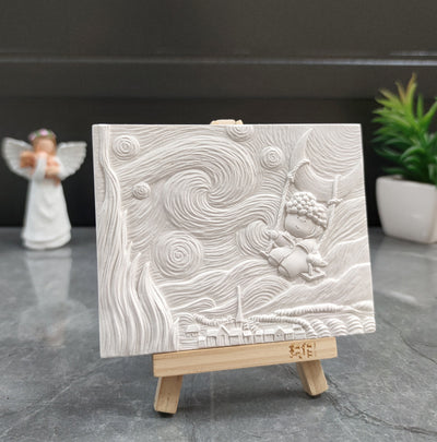 Cuadro de Relieve 3D en Yeso - Serie DIY Decorativo Hecho a Mano - Image 10