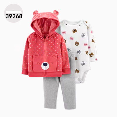 Conjunto Infantil 3 Piezas: Sudadera con Capucha, Manga Larga y Pantalón - Image 63