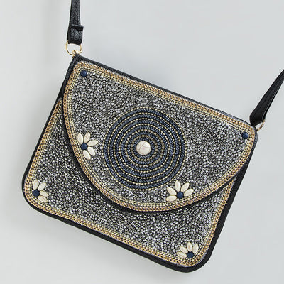 Bolso Bohemio Étnico con Cuentas y Compartimiento para Teléfono - Image 3