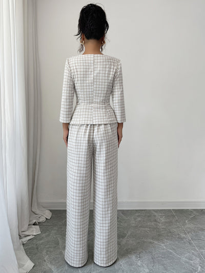 Conjunto Elegante de Camisa Manga Larga y Pantalón para Mujer - Image 12
