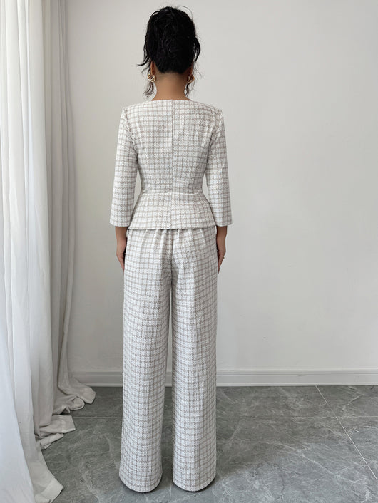 Conjunto Elegante de Camisa Manga Larga y Pantalón para Mujer - Image 12