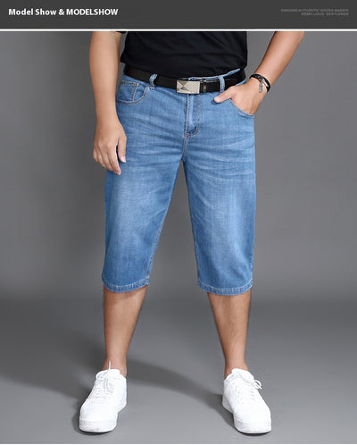 Shorts de Mezclilla Holgados con Máximo Estiramiento para Hombre - Image 18