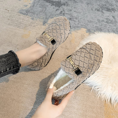 Zapatos de Invierno Cálidos con Punta Redonda - Versátiles para Todo el Día - Image 10