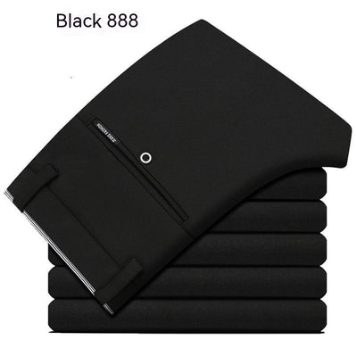 Pantalones Elásticos de Vestir Casual para Hombre Adulto - Corte Recto Suelto - Image 7