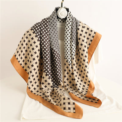Pañuelo Cuadrado Retro Estampado para Mujer - Diseño Clásico - Image 15