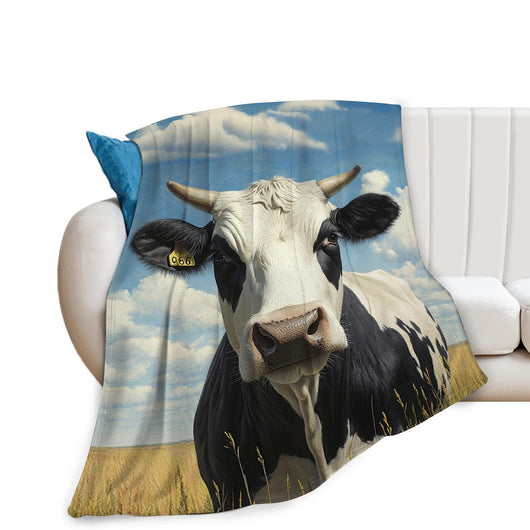 Manta Franela Digital Estampado de Vacas - Image 11