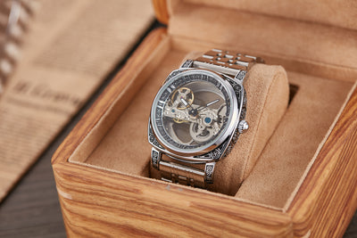 Reloj Mecánico Automático Vintage con Esfera Luminosa y Relieves - Image 30